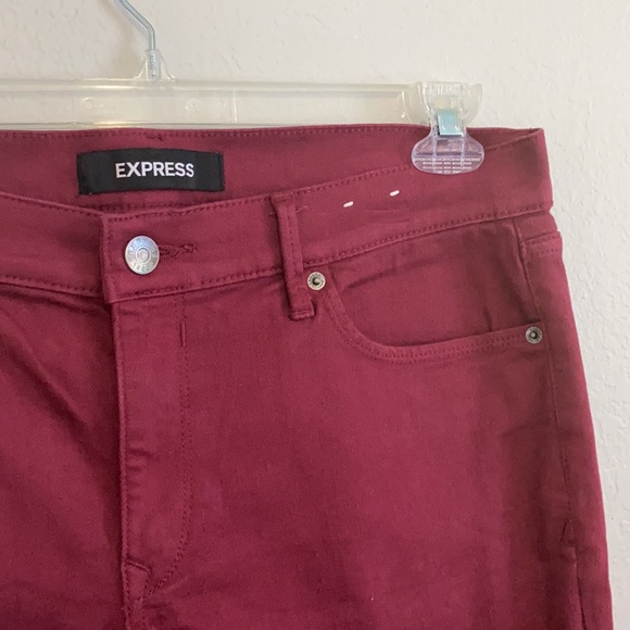 NWOT Maroon mid rise cropped leggin - never worn - Picture 2 of 6